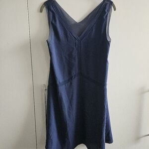 Navy Blue Sleeveless Dress